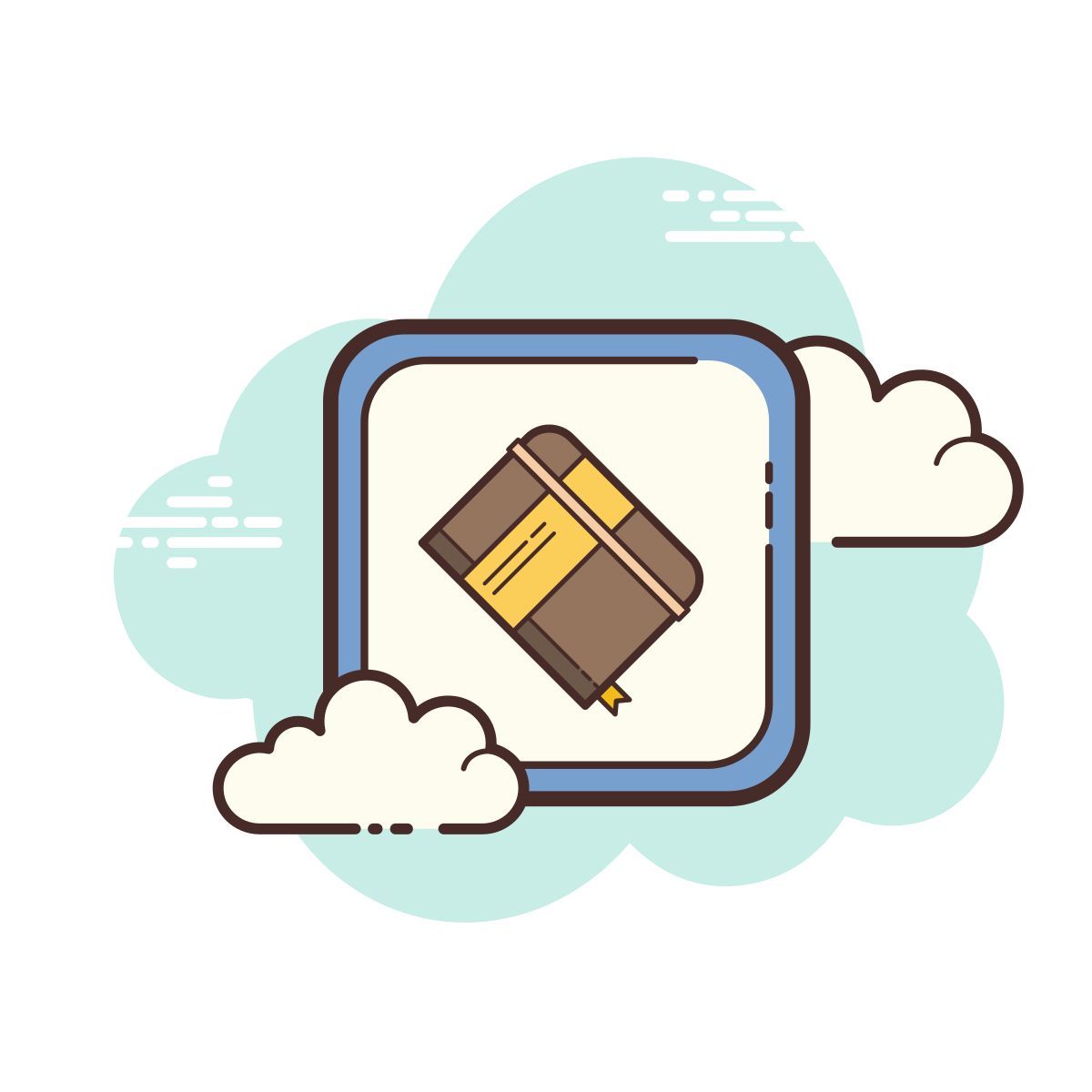 cloud style 日记 icon