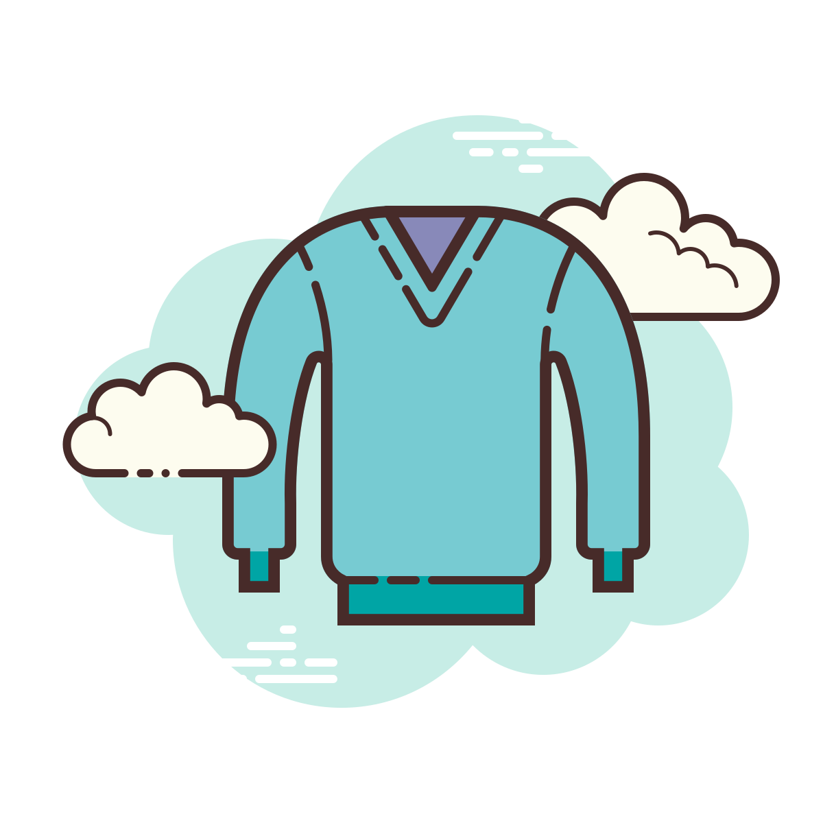 cloud style jumper icon