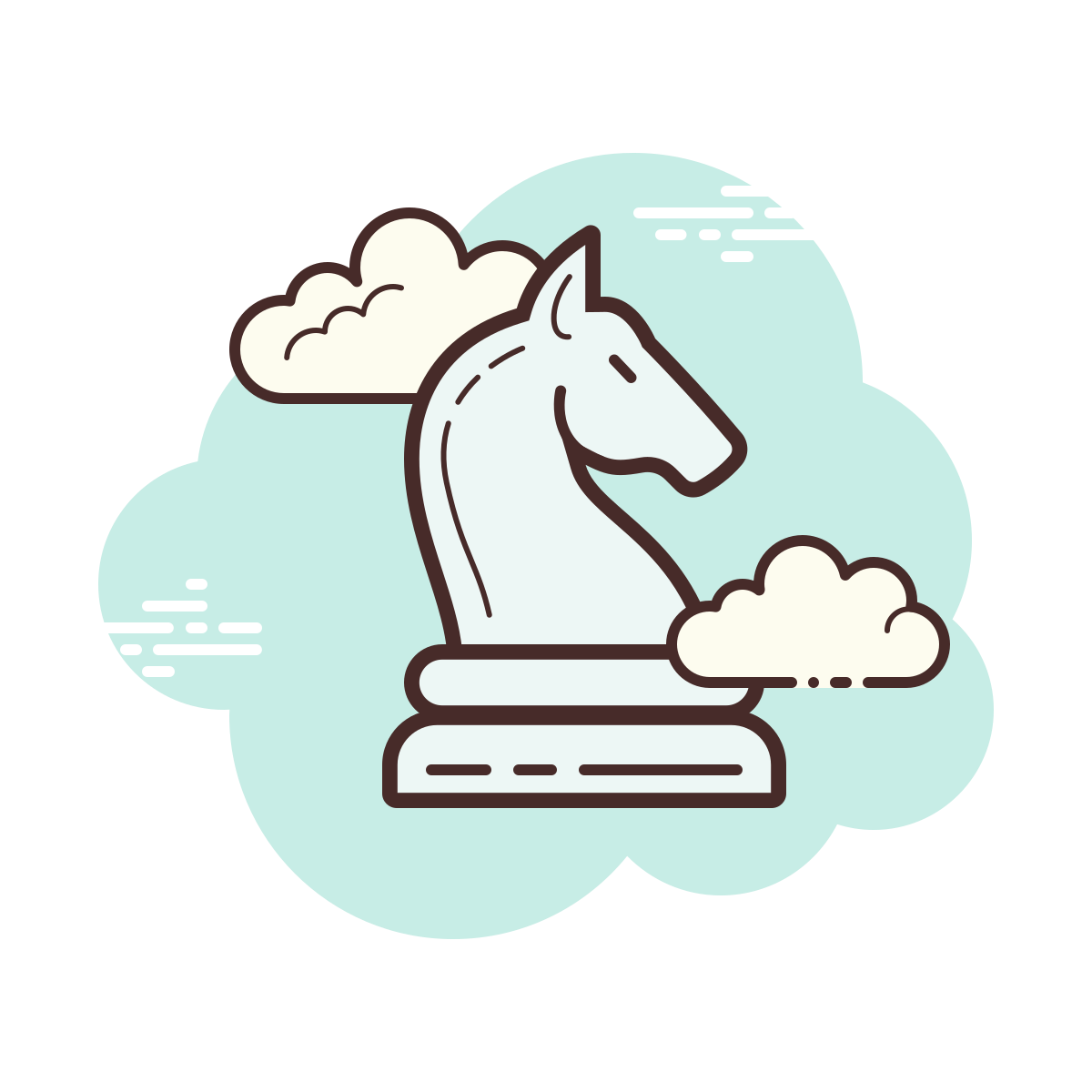 cloud style knight icon