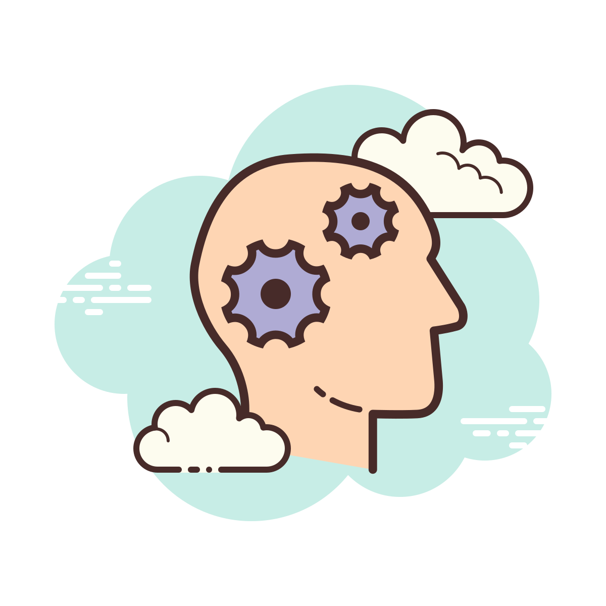 cloud style learning icon