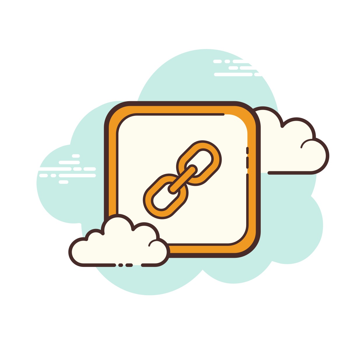 cloud style link icon
