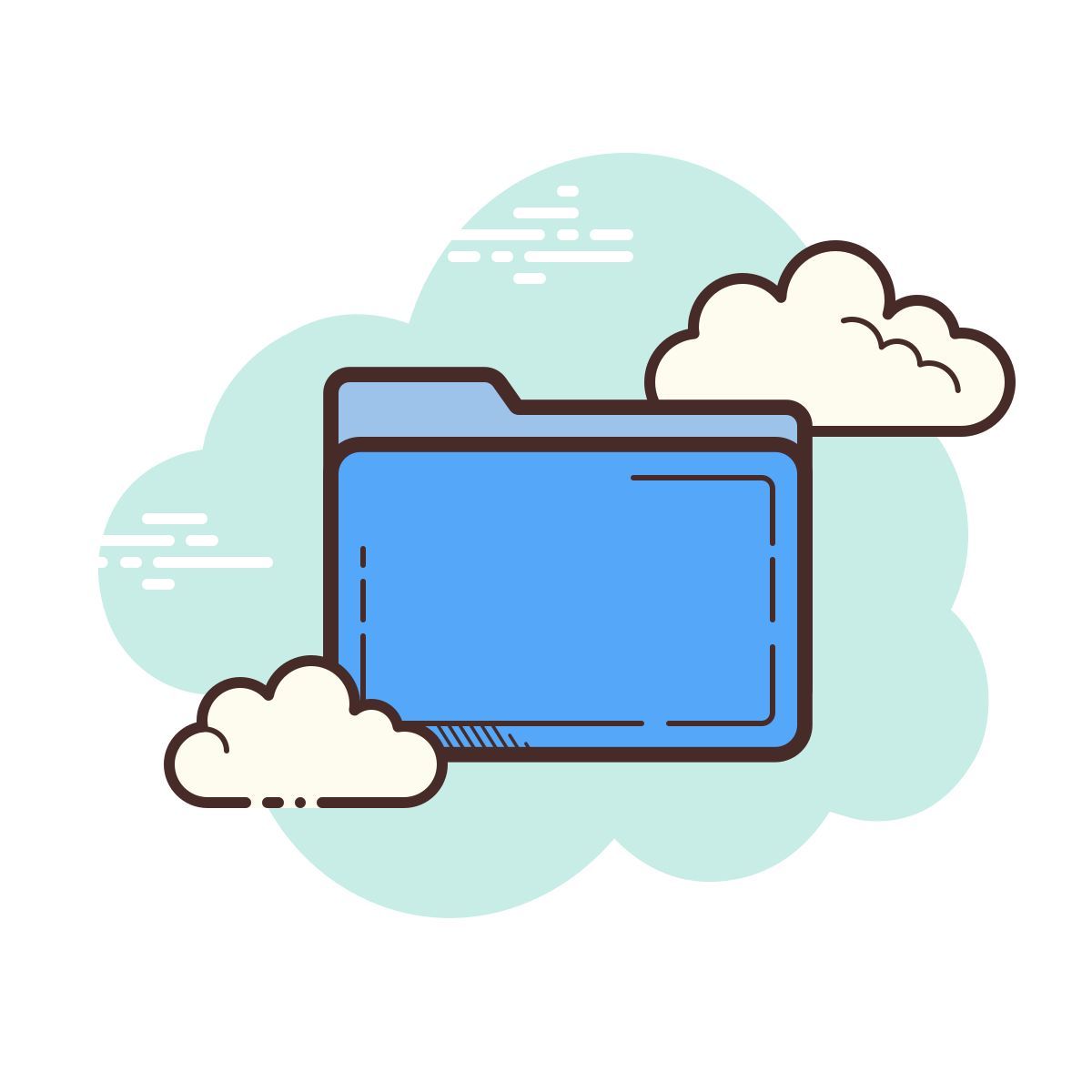 cloud style mac ordner icon