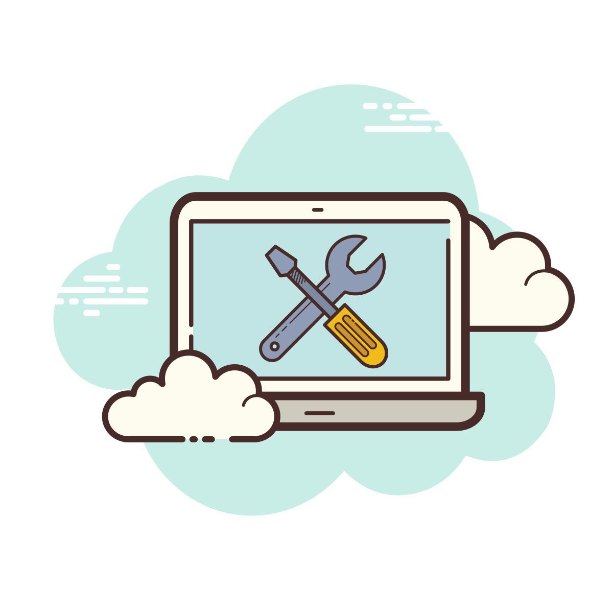 cloud style macbook settings icon