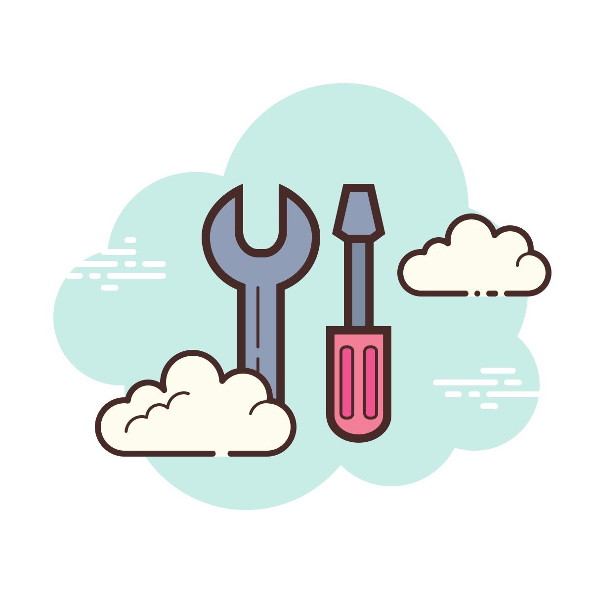 cloud style tools icon