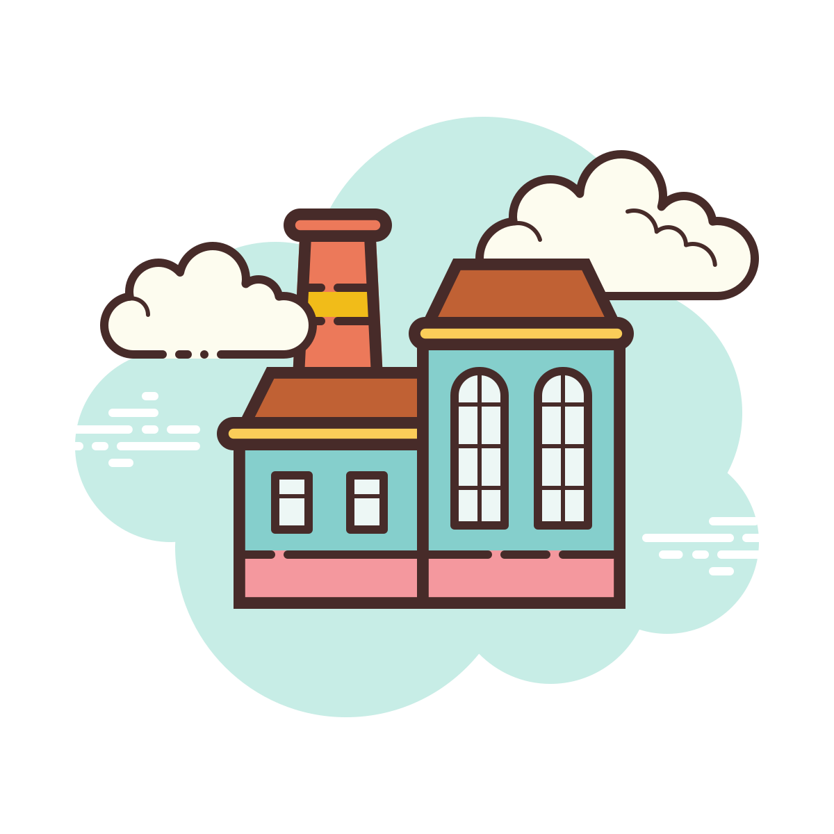 cloud style manufacturing icon