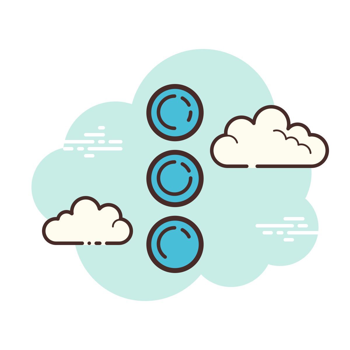 cloud style menú 2 icon