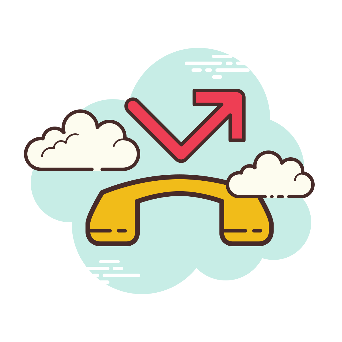 cloud style missed call icon