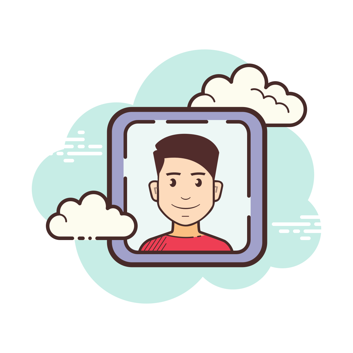 cloud style name icon