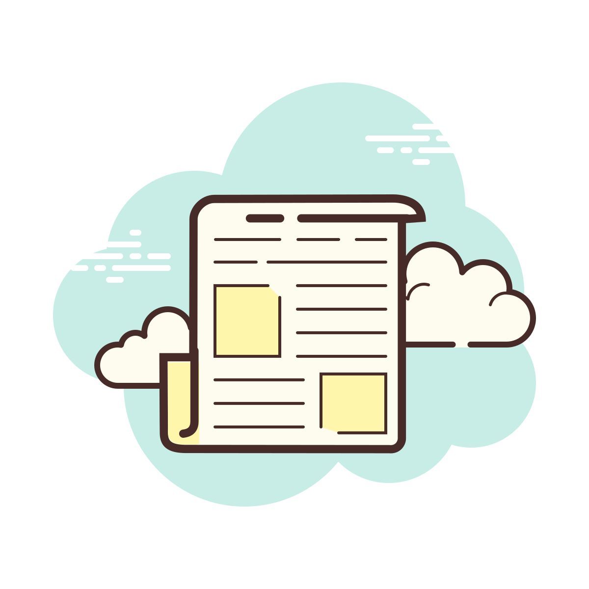 cloud style nouvelles icon