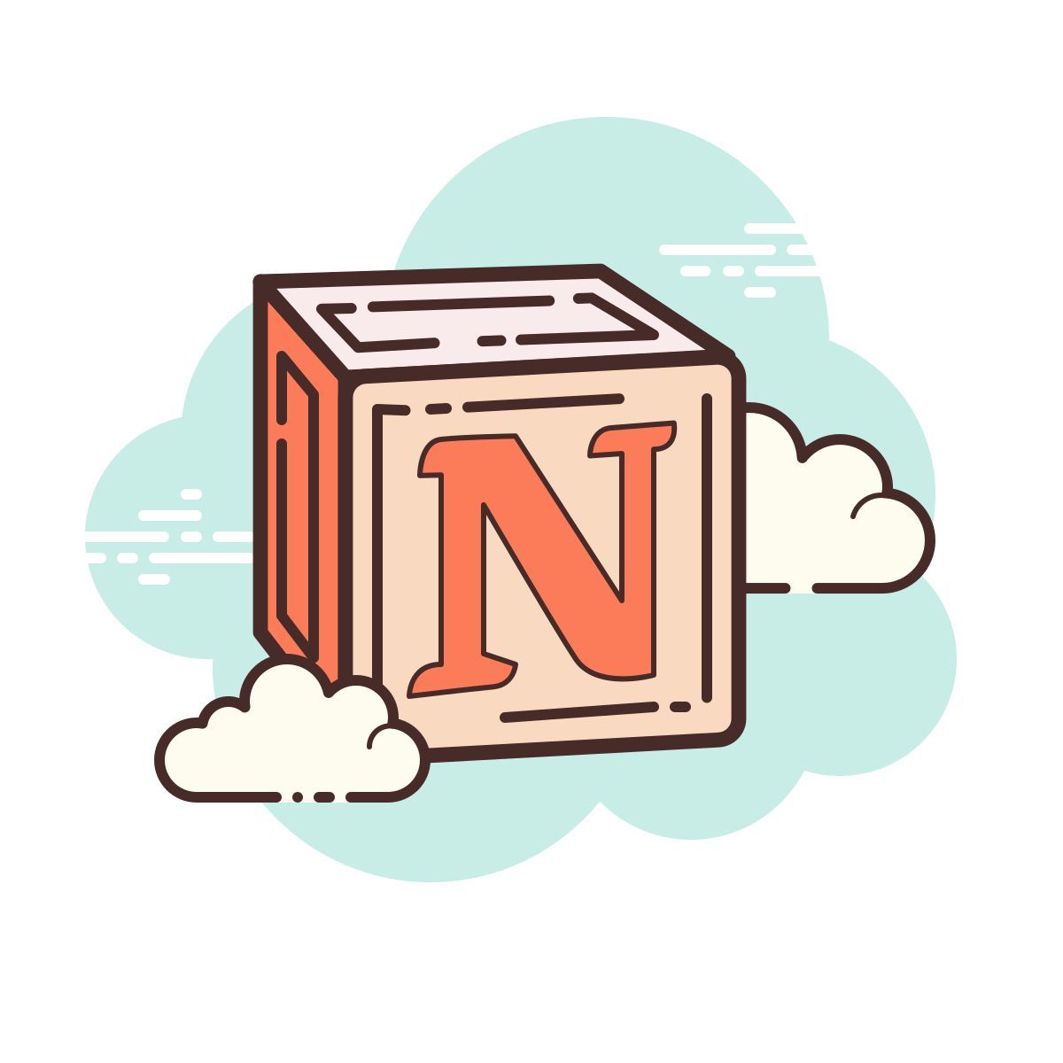 cloud style notion icon