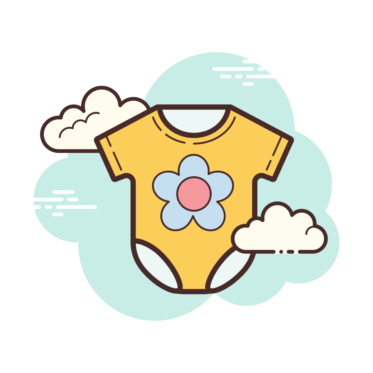 cloud style onesie icon