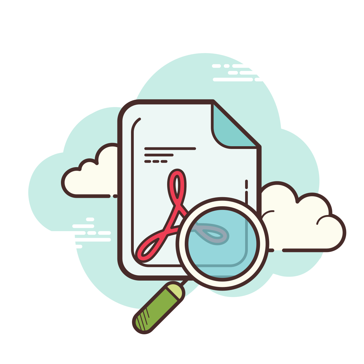 cloud style pdf icon