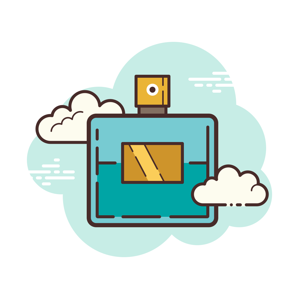 cloud style perfume bottle icon