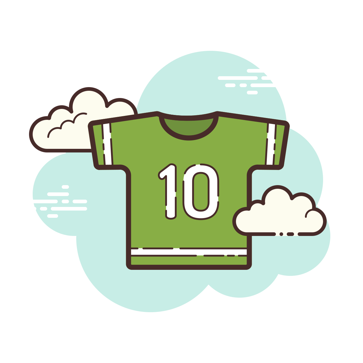 cloud style player shirt icon