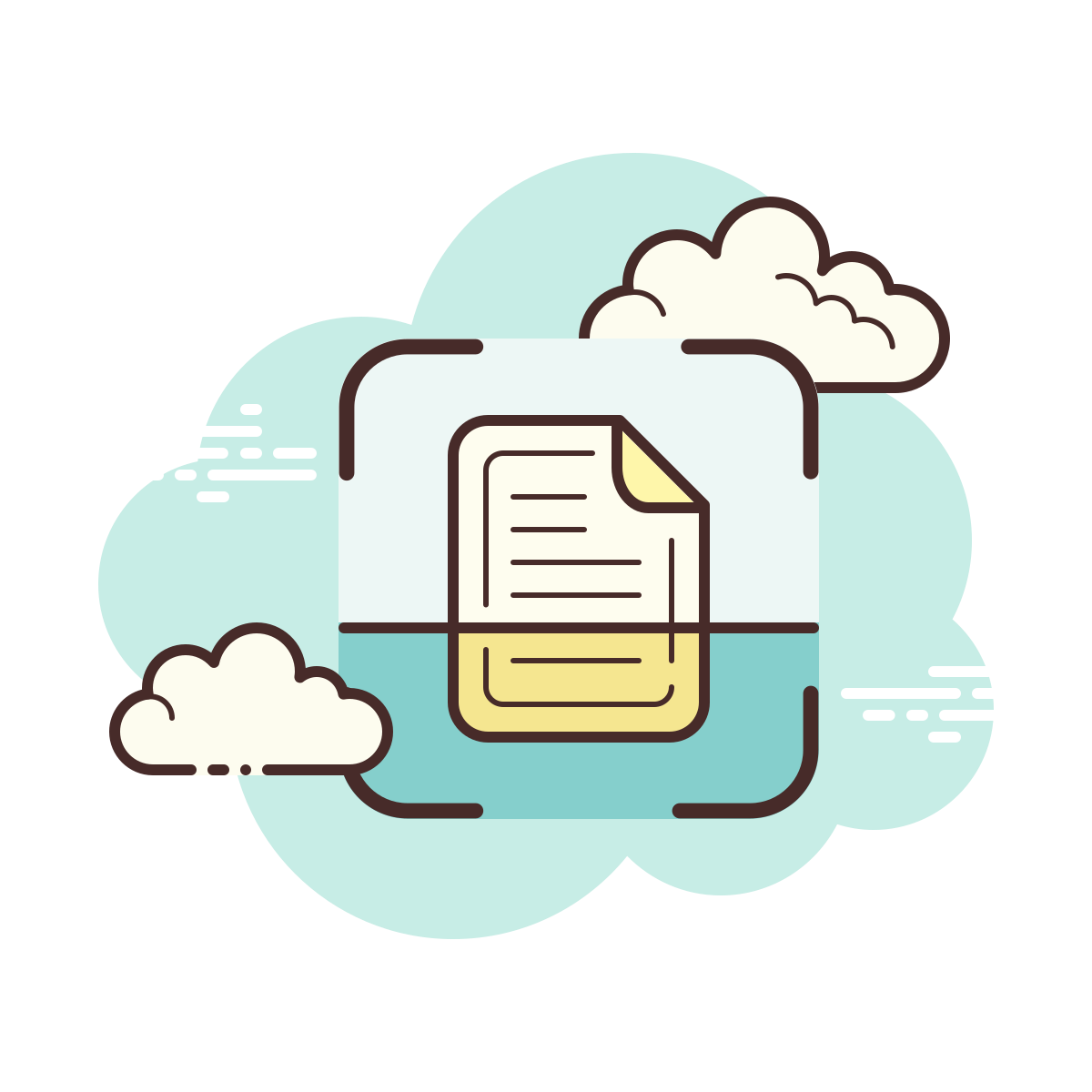 cloud style rescan document icon