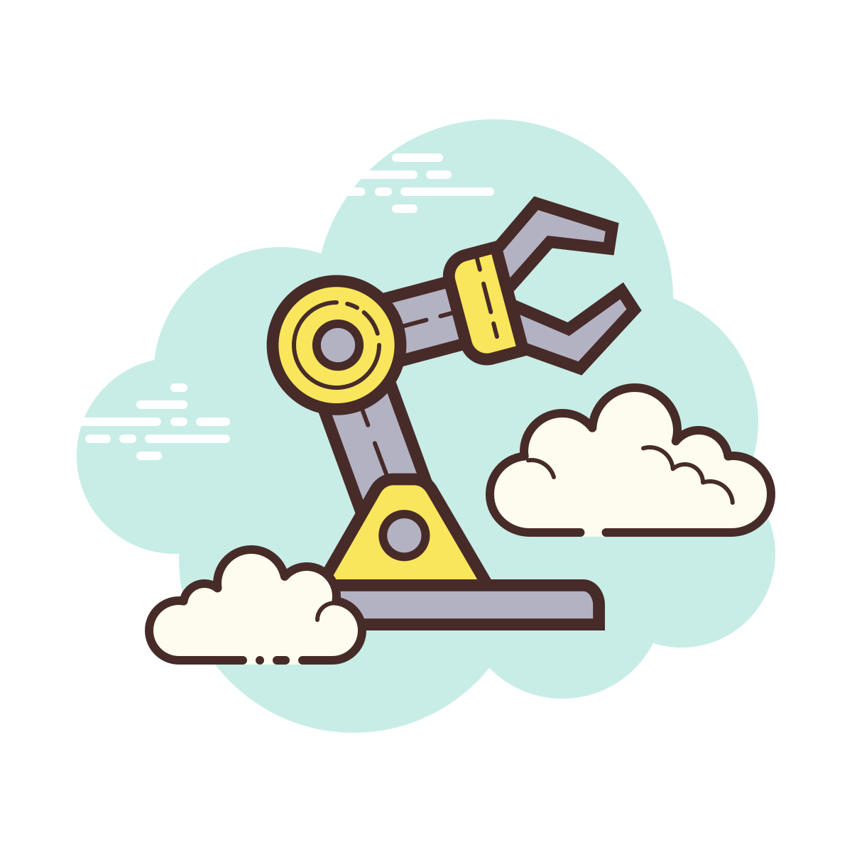 cloud style robot icon