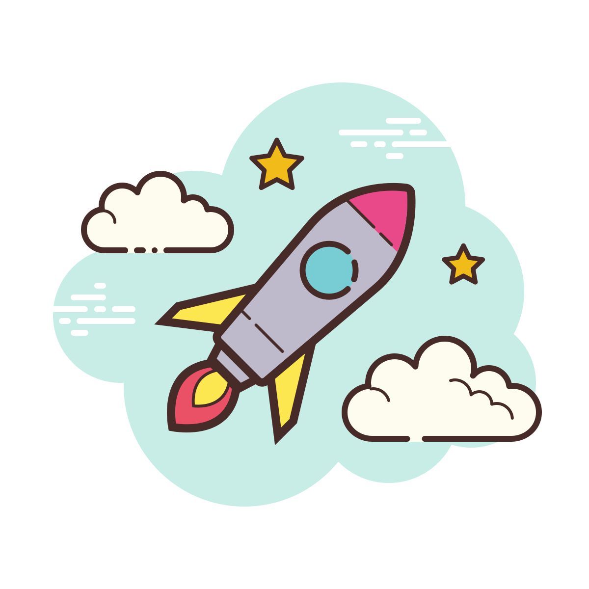 cloud style startup icon