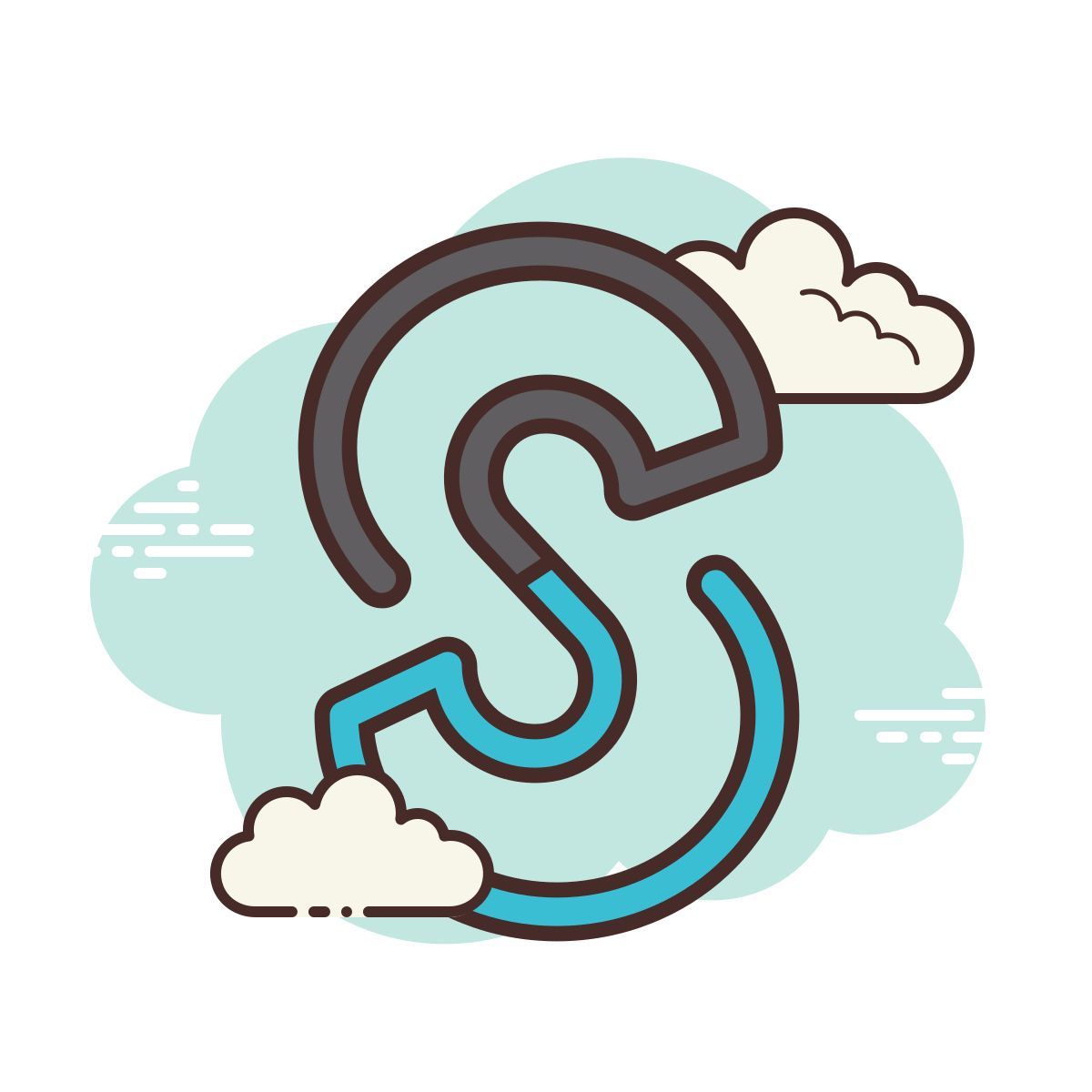 cloud style schulgerät icon
