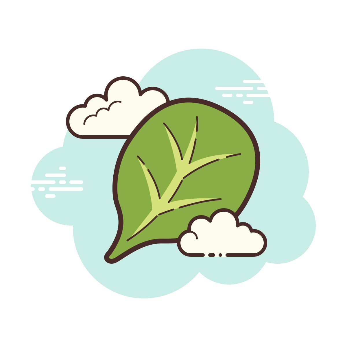 cloud style 시금치 icon