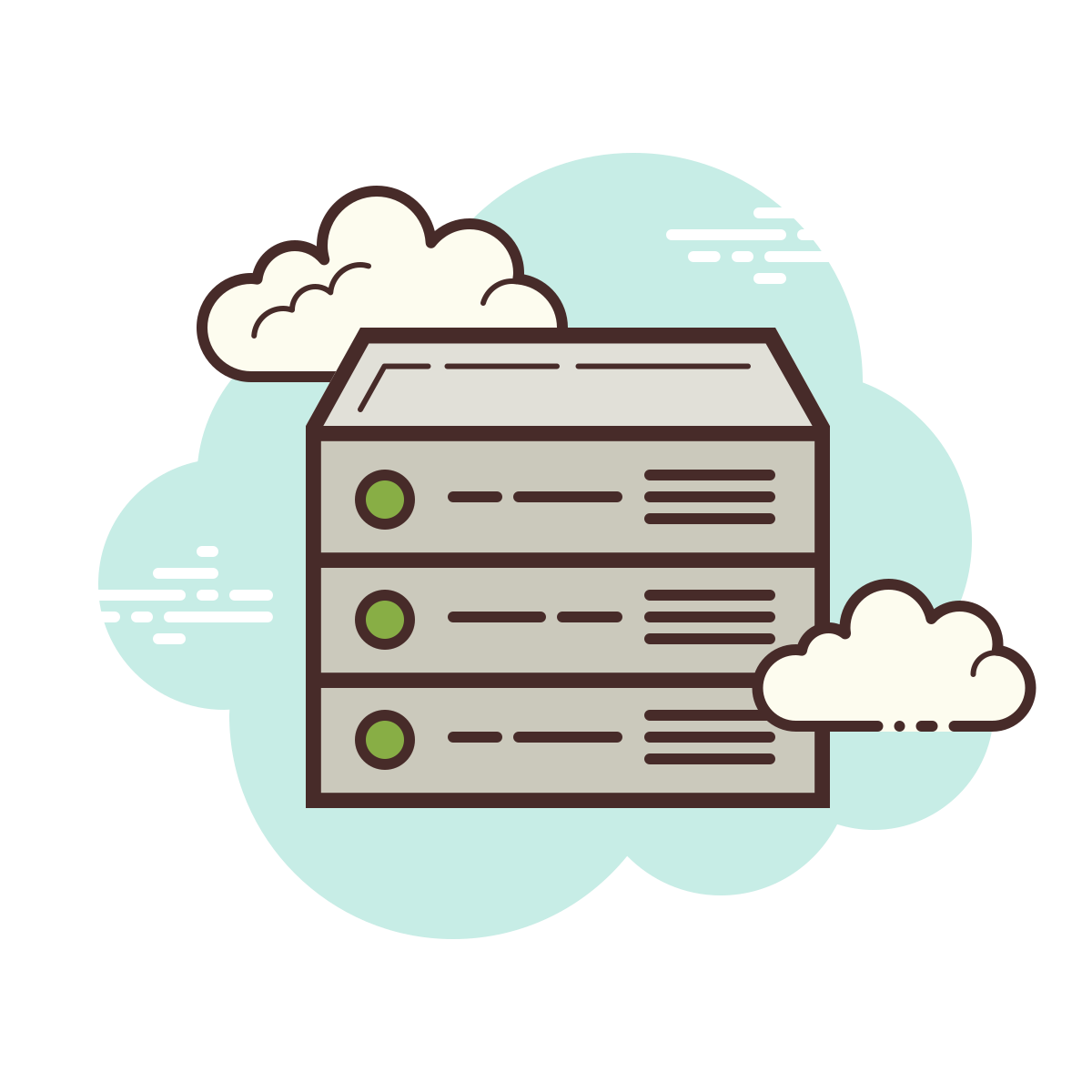 cloud style stack icon