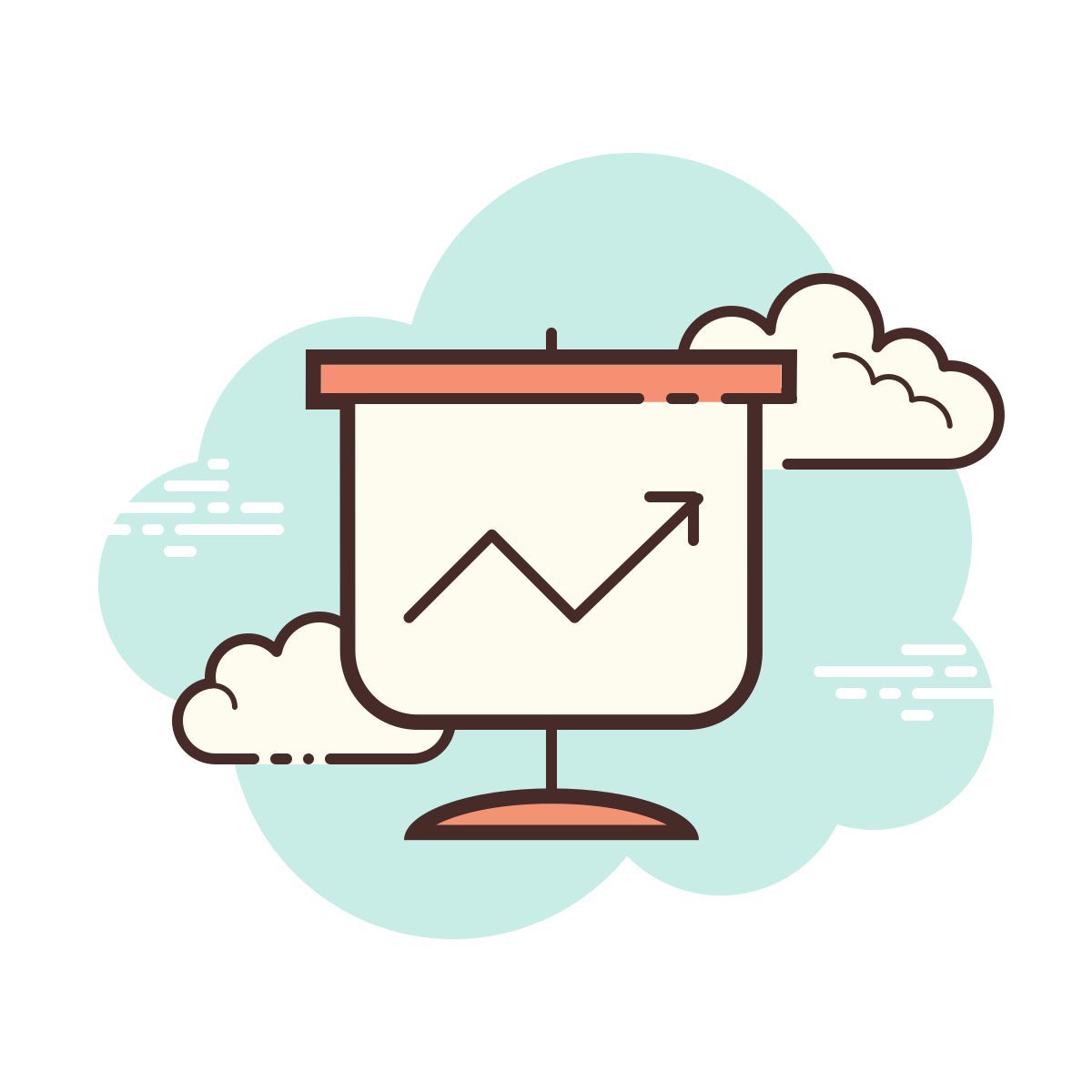 cloud style 统计数据 icon