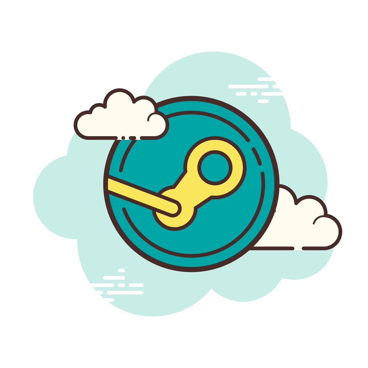 cloud style steam icon
