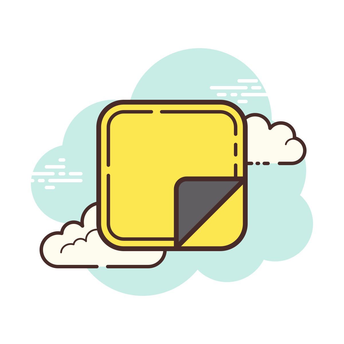 cloud style ポストイット icon