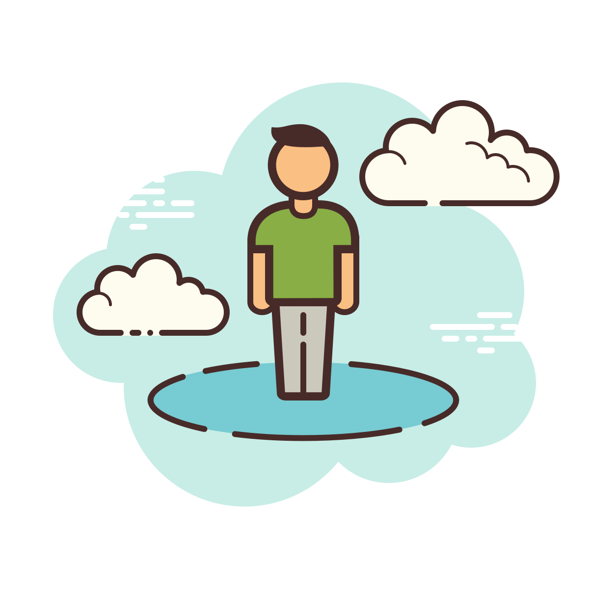 cloud style street view icon
