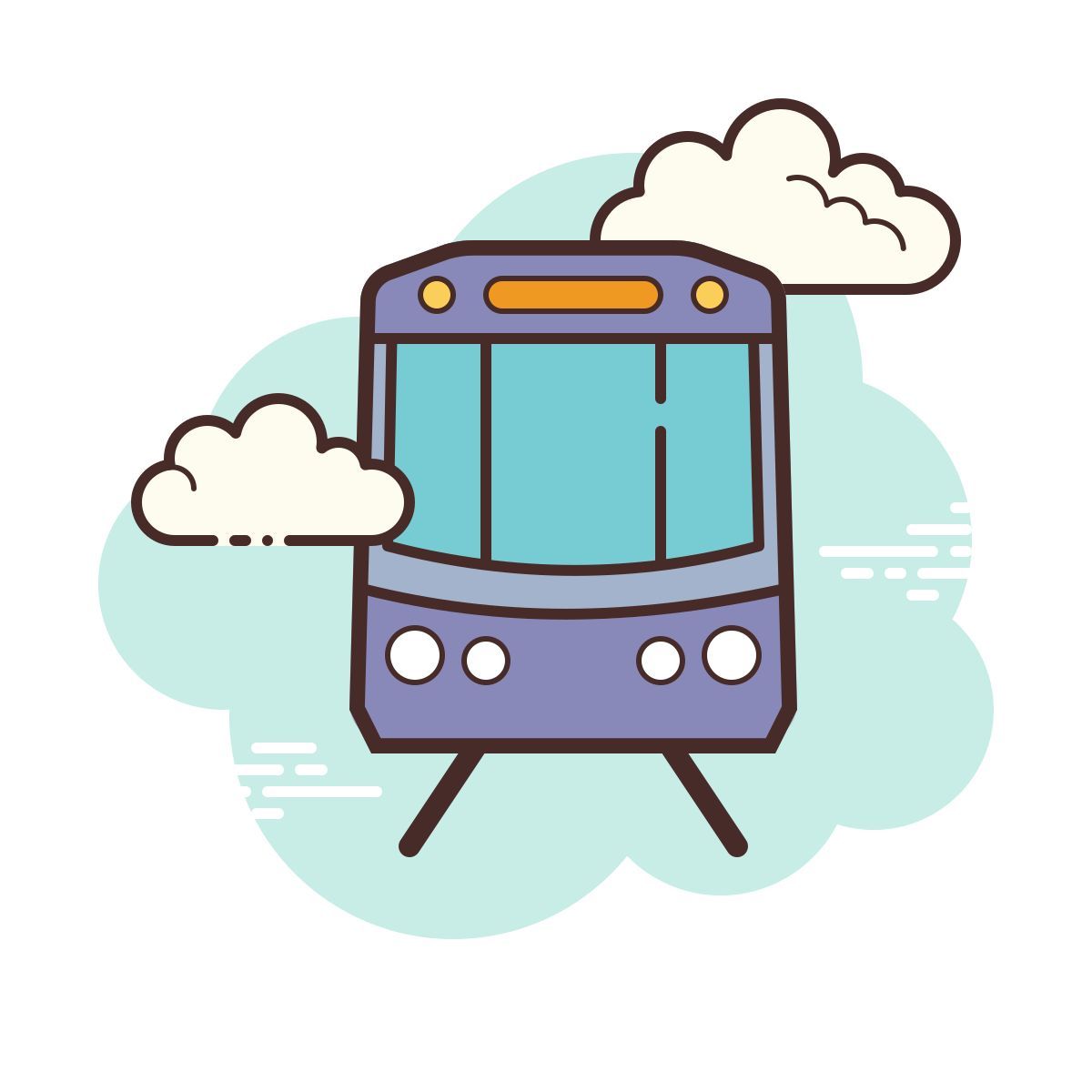cloud style 地铁 icon