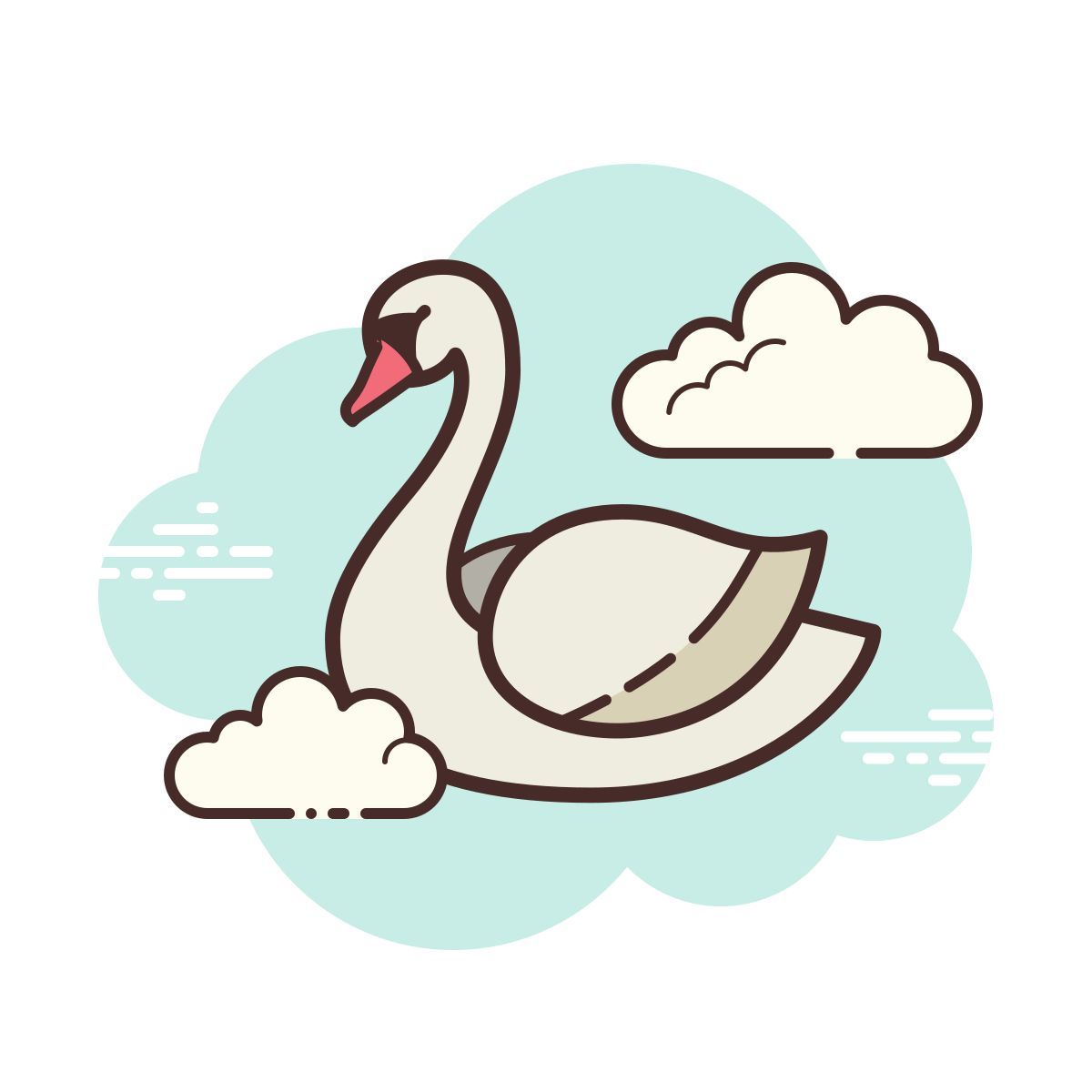 cloud style cigno icon