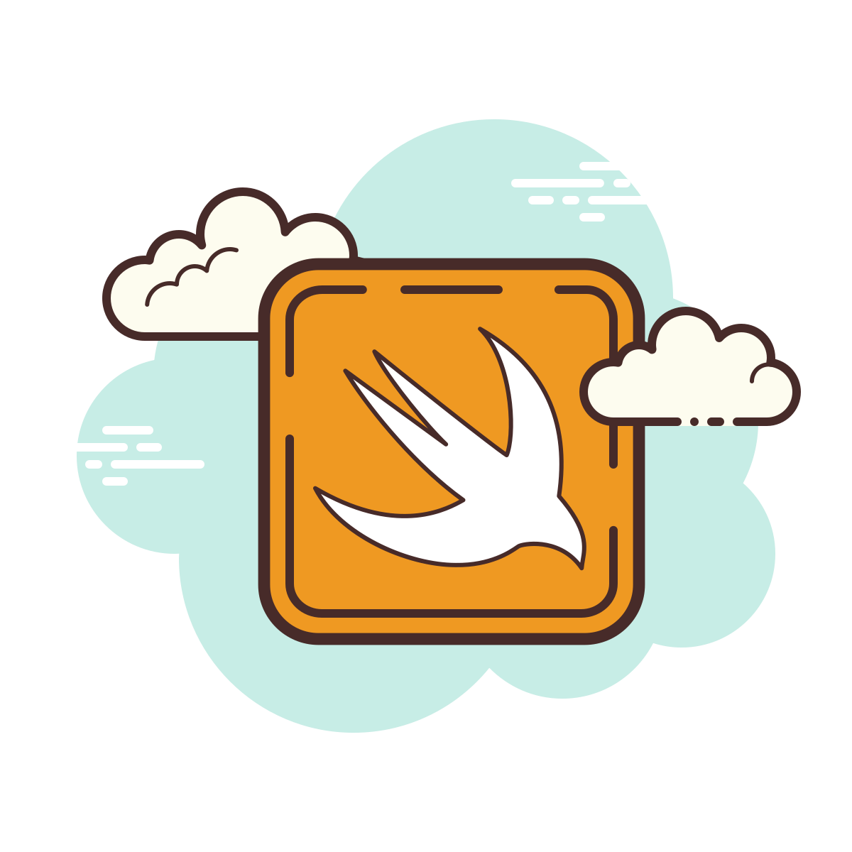 cloud style swift icon
