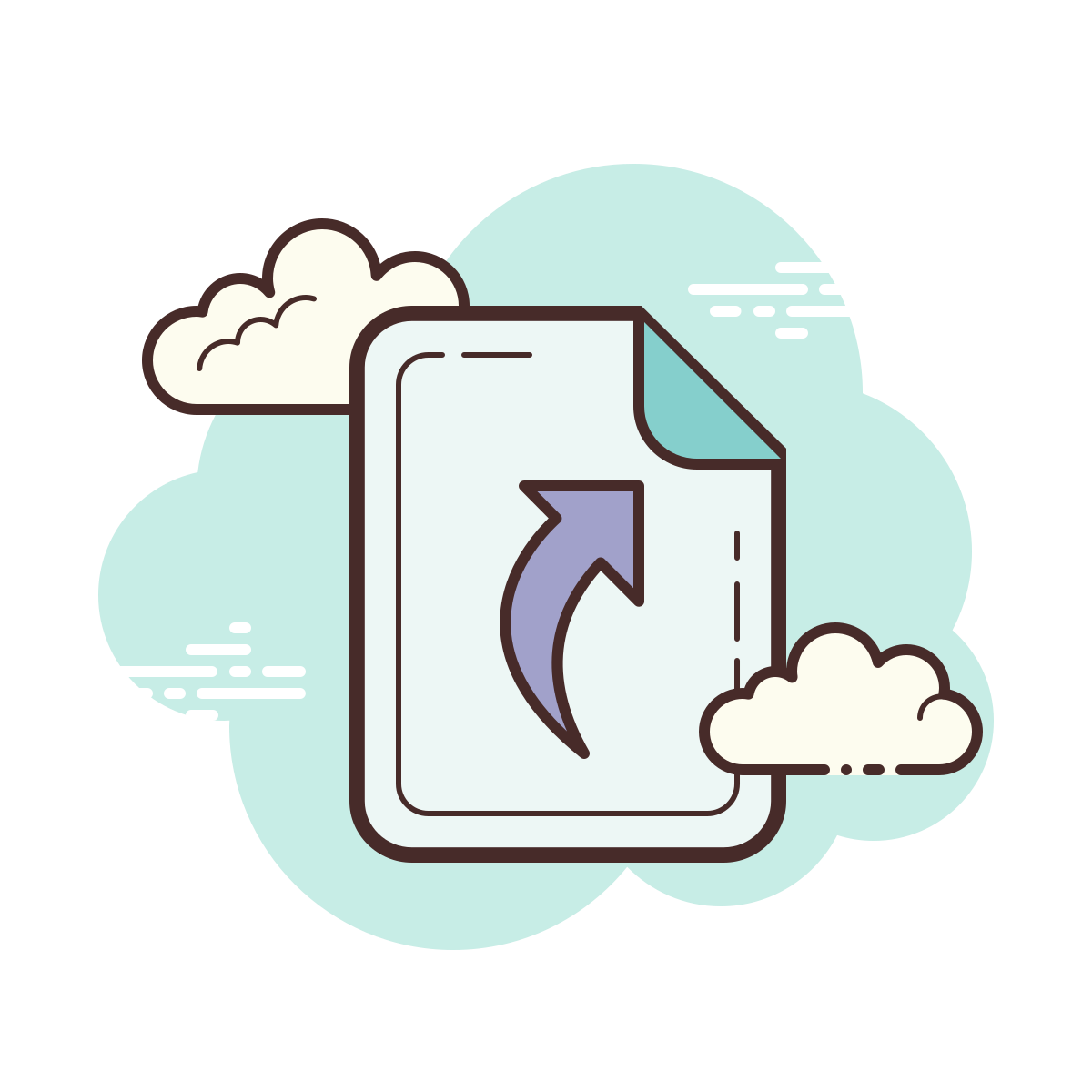 cloud style symlink file icon