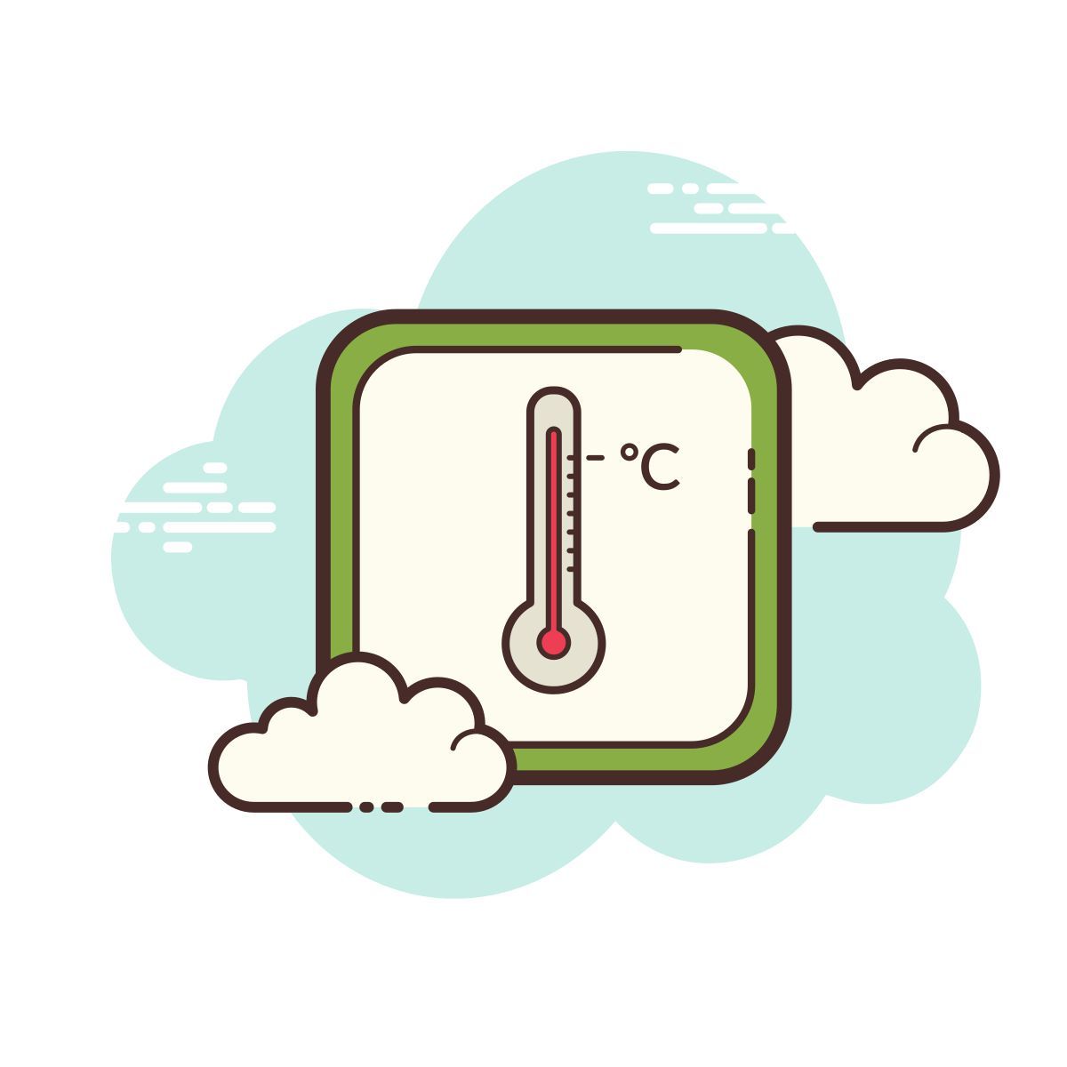cloud style temperatura exterior icon