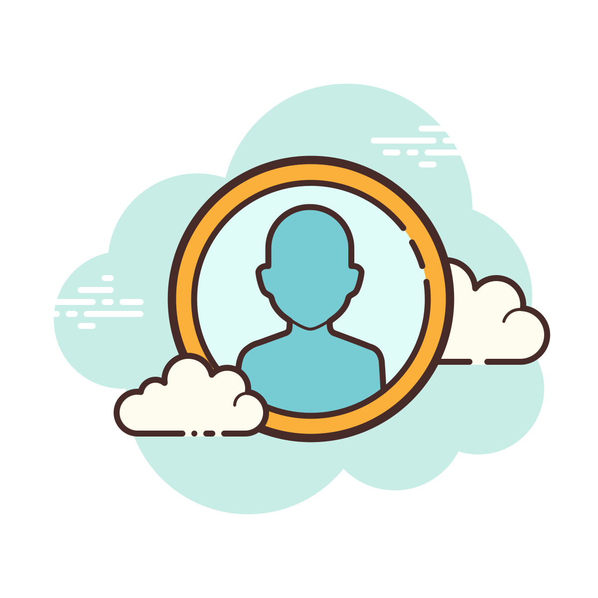 cloud style test account icon