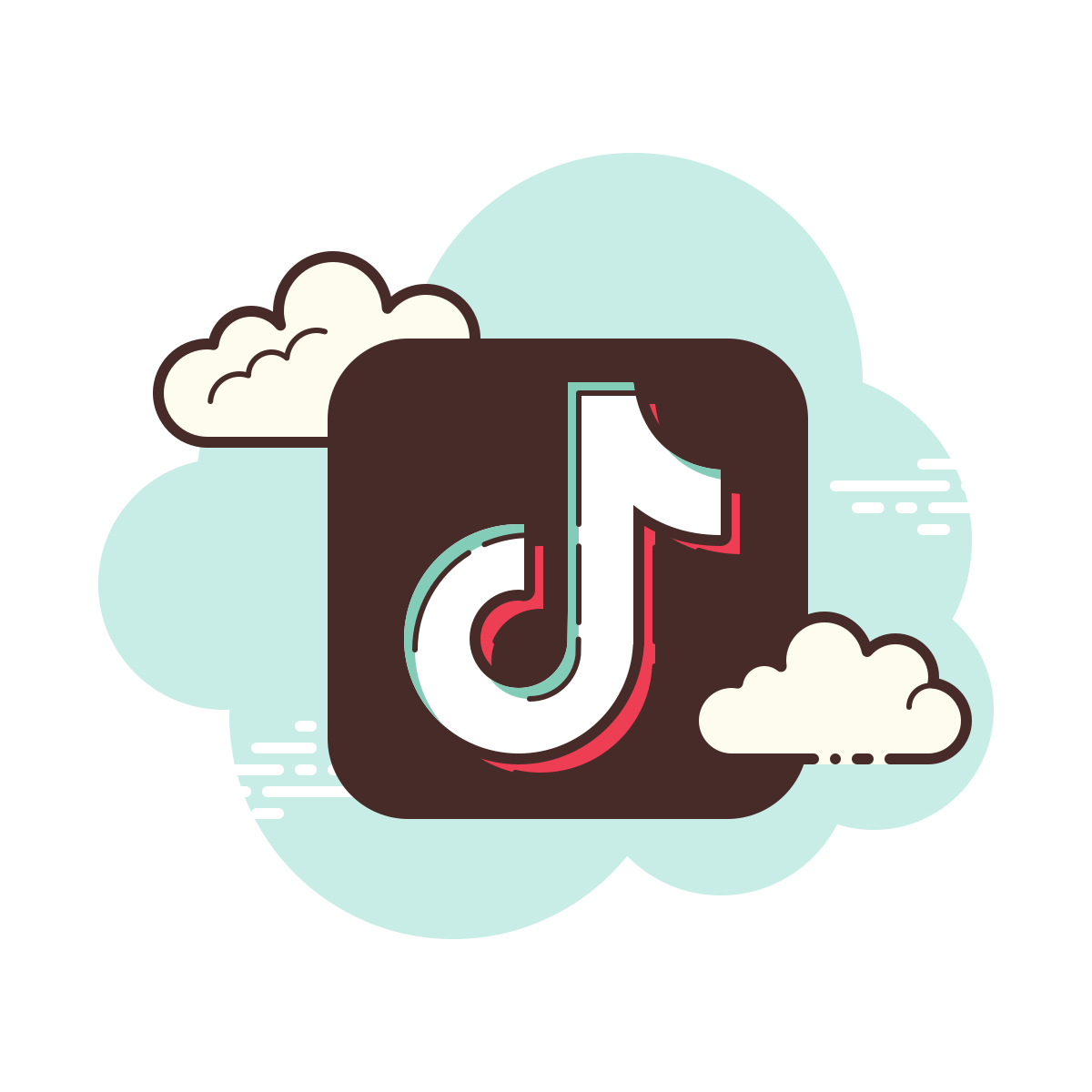 cloud style tiktok  v2 icon