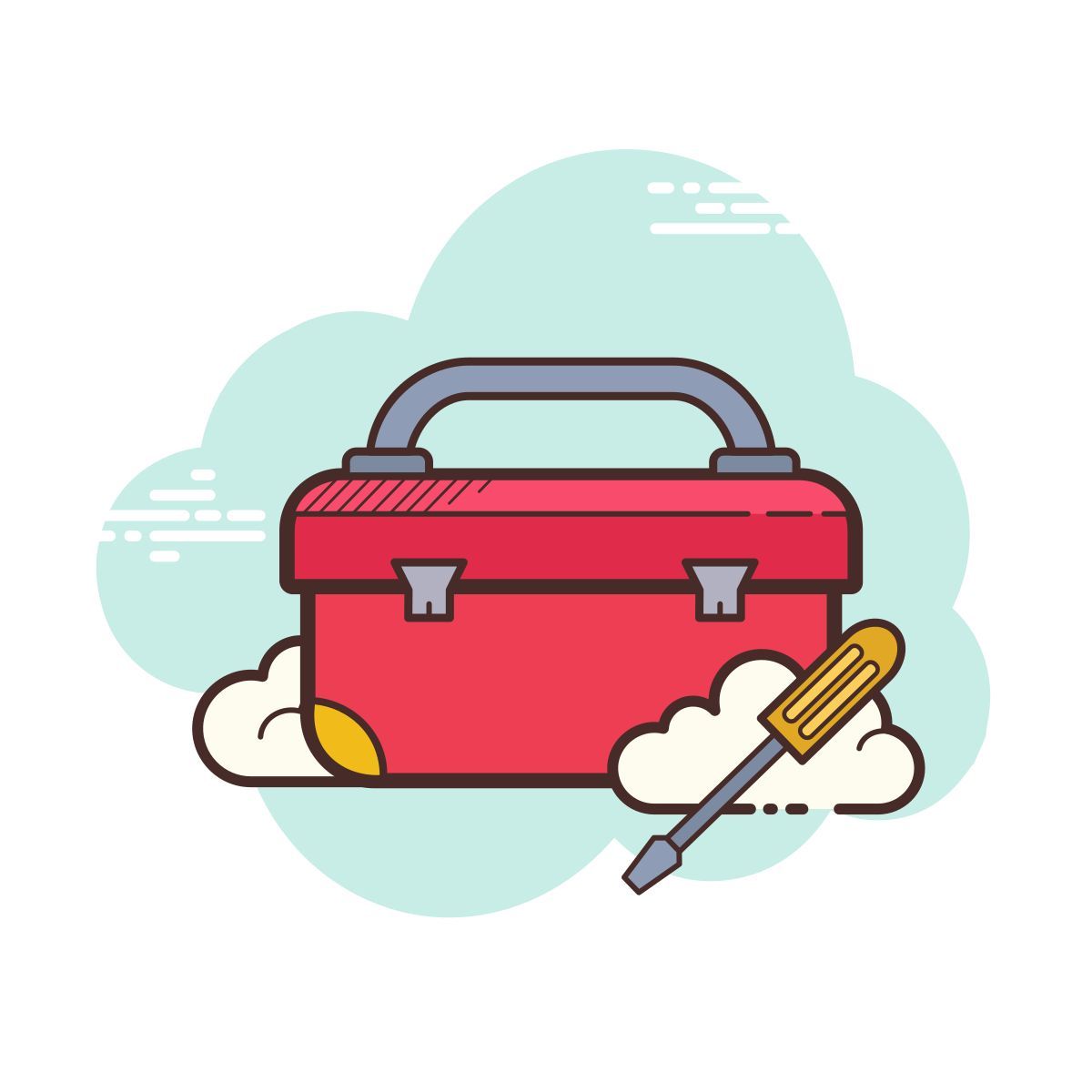 cloud style toolbox icon