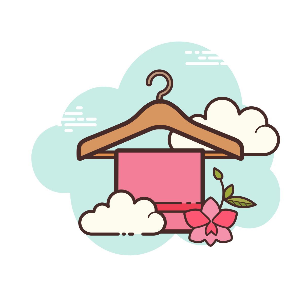 cloud style 毛巾 icon