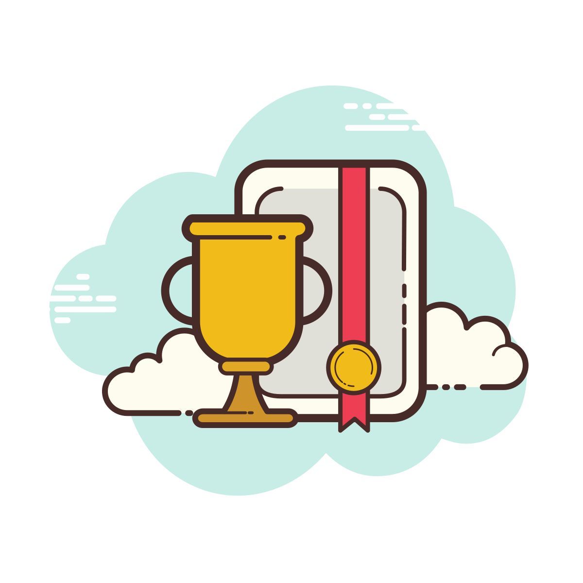 cloud style trophäe icon