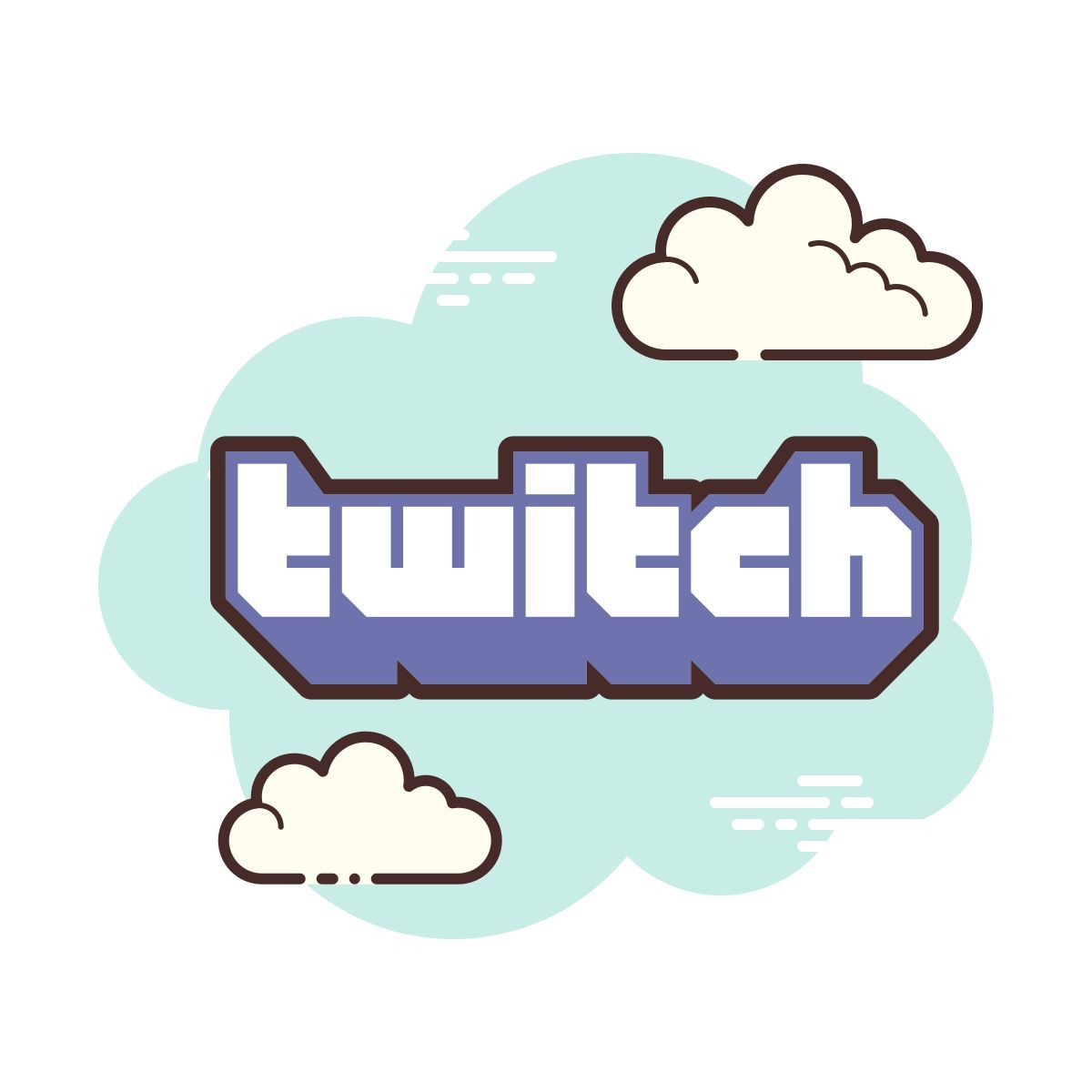 cloud style 抽搐 icon