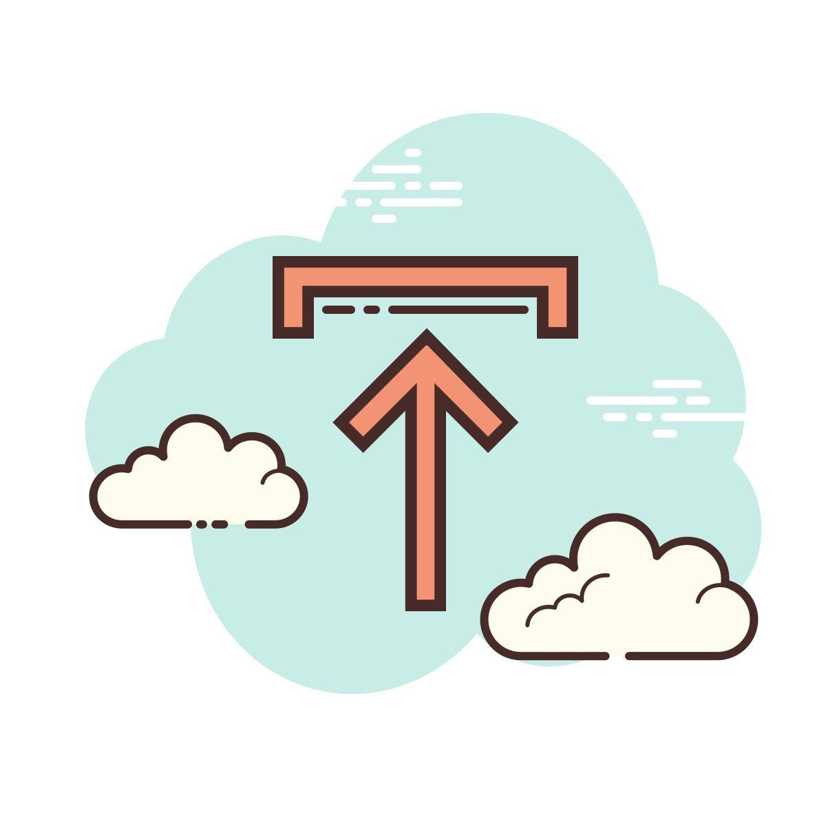 cloud style upload icon