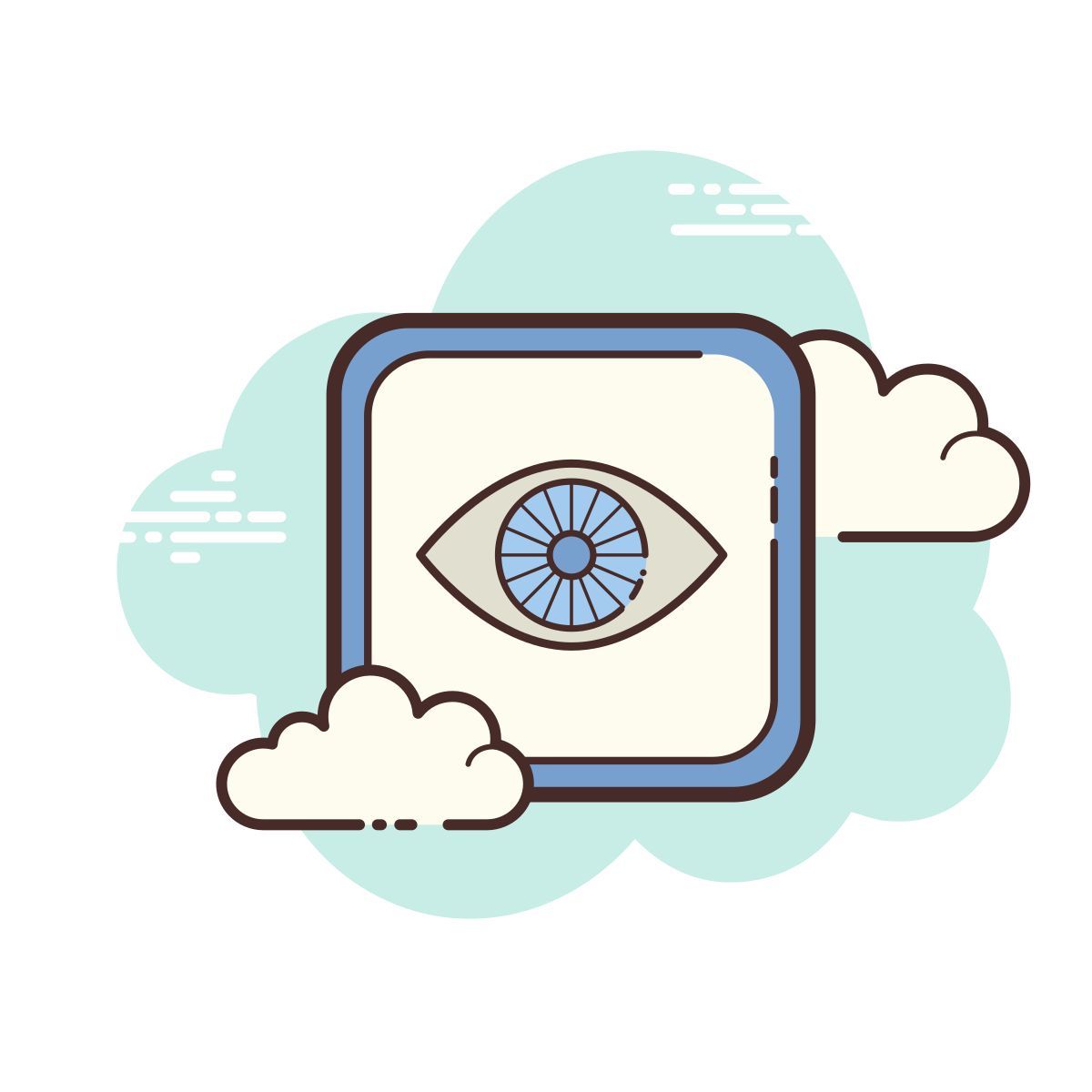 cloud style 可见 icon