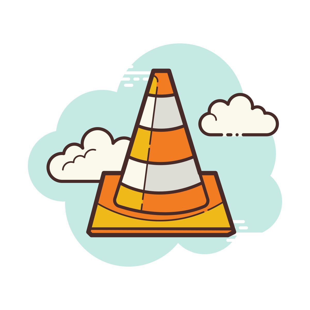 cloud style vlc icon