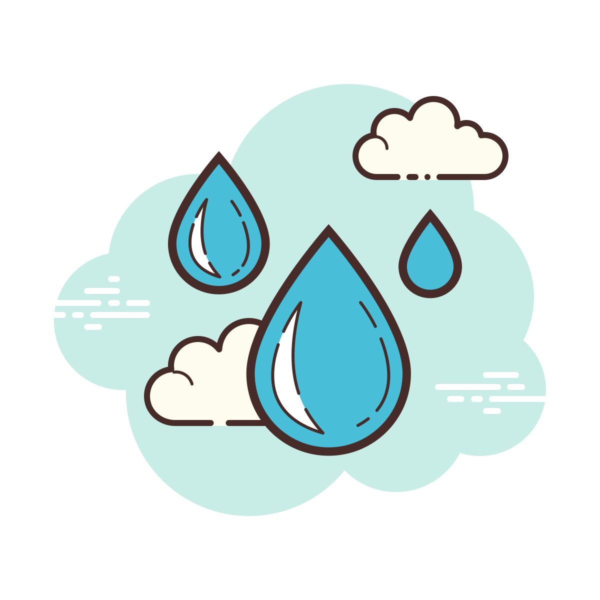 cloud style 水滴 icon