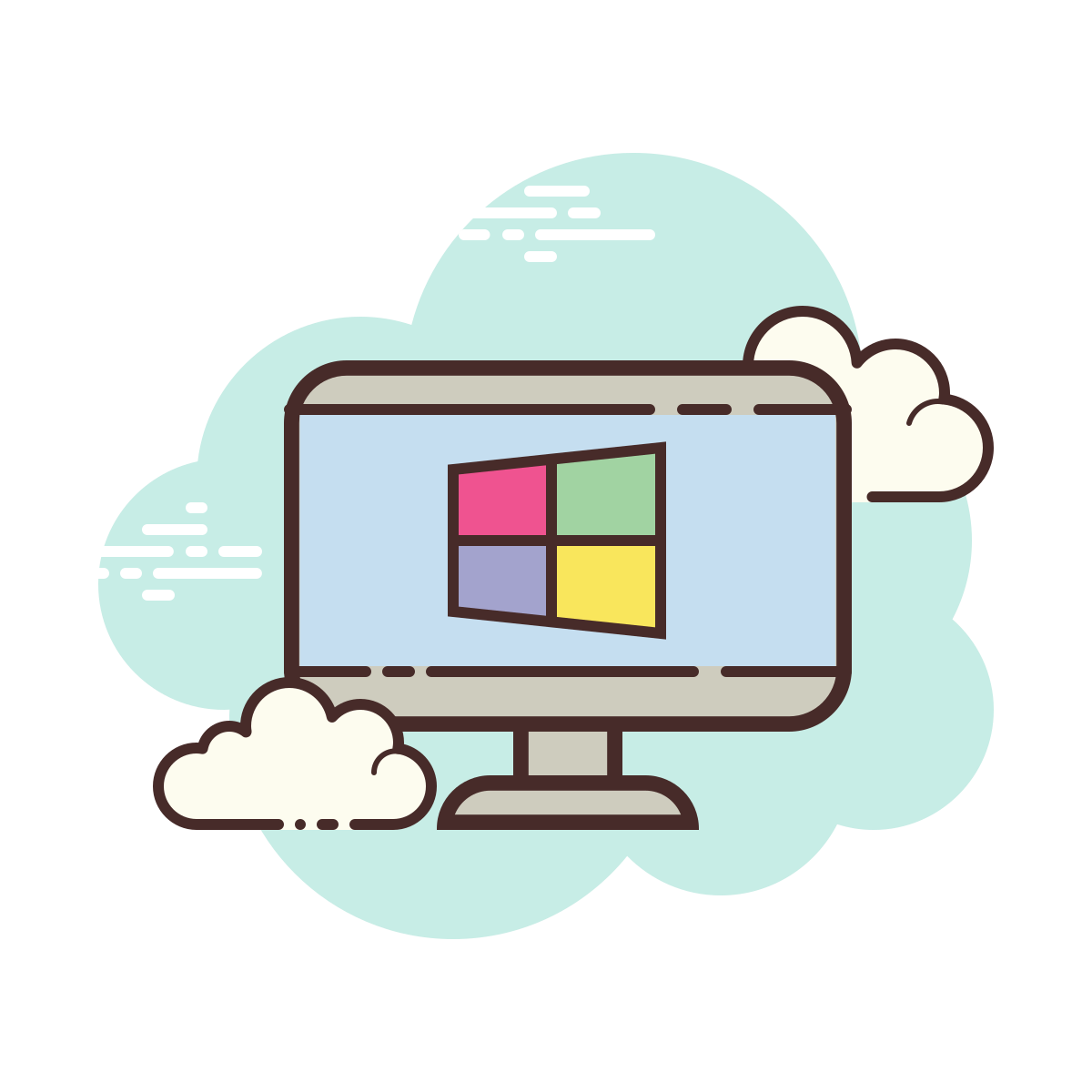 cloud style windows client icon