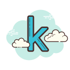 Kaggle icon in Cloud Style