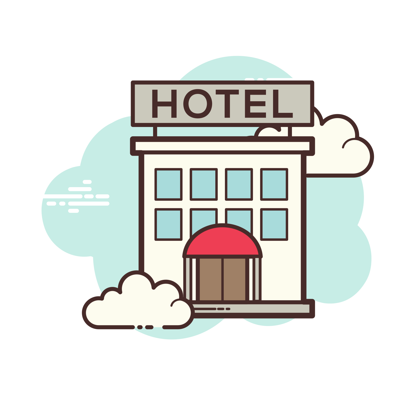 4星级酒店 icon. this is a logo for a 4 star hotel.