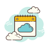 Cloud Calendar icon
