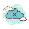cloud cross icon