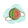 Cutted Watermelon icon