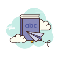 Book Icons In Cloud Style For Graphic Design And User Interfaces